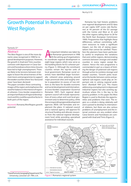 Growth Potential in Romania's West Region