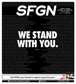 Visit SFGN.Com/Donate to Support a Gay Free Press