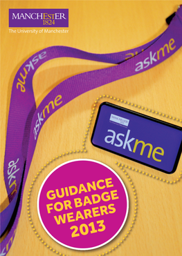 Guidance for Badge Wearers