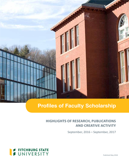 Profiles of Faculty Scholarship