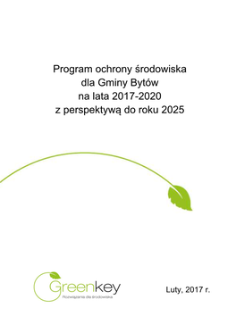 Program Ochrony Środowiska Dla Gminy Bytów Na Lata 2017-2020 Z Perspektywą Do Roku 2025