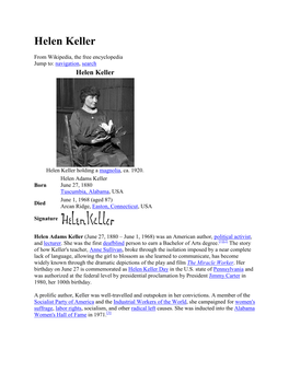 Helen Keller