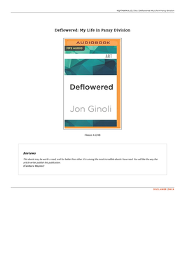 Read Book Deflowered: My Life in Pansy Division ^ OYDVAZXCESMU