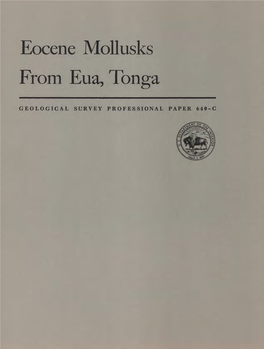 Eocene Mollusks from Eua, Tonga