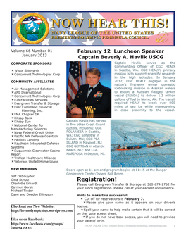 January 2013 Newsletter