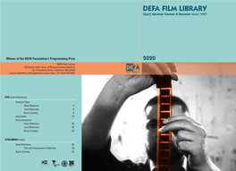 DEFA FILM LIBRARY [East] German Cinema & Beyond Since 1993