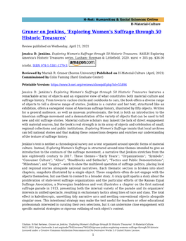 Gruner on Jenkins, 'Exploring Women's Suffrage Through 50 Historic Treasures'