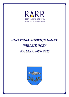 Strategia Rozwoju Gminy Wielkie Oczy 2007