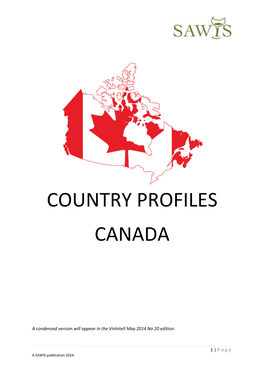 Country Profiles Canada