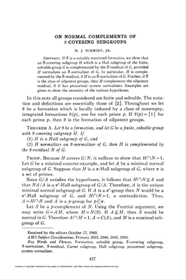 J-Covering Subgroups