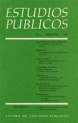 Los Orígenes De La Democracia. Reflexiones Teóricas Sobre El Caso De Chile *