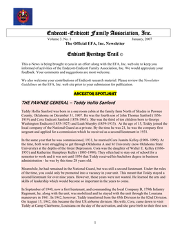 Endecott-Endicott Family Association, Inc