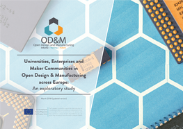 Universities, Enterprises and Maker Communities in Open Design & Manufacturing Across Europe: an Exploratory Study