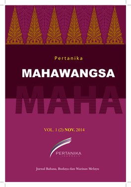 Vol. 1 (2) Nov. 2014 Penerbit UPM, Malaysia 257 273 197 207 155 165 181 147 219 229 247