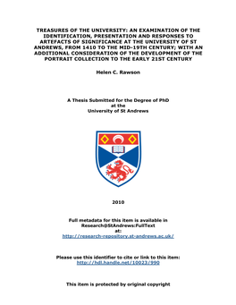 Helen C. Rawson Phd Thesis