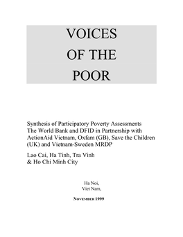 Vietnam, Oxfam (GB), Save the Children (UK) and Vietnam-Sweden MRDP