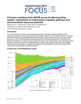 2-D Basin Modeling of the WCSB Across the Montney-Doig System