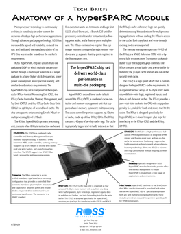 Anatomy of a Hypersparc Module