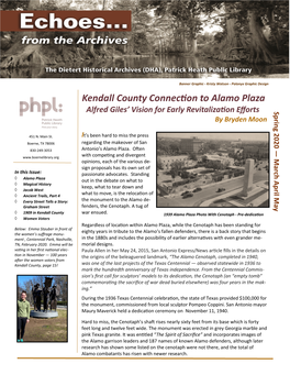 Kendall County Connection to Alamo Plaza