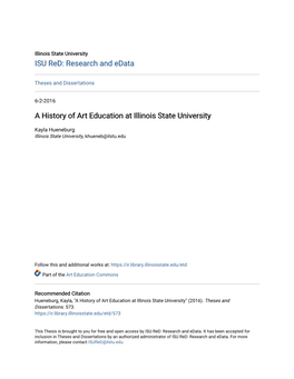 A History of Art Education at Illinois State University