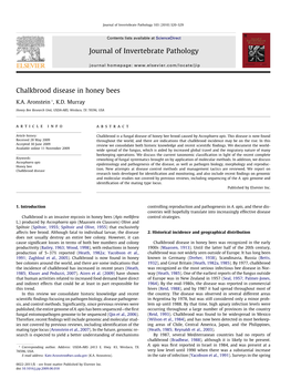 Chalkbrood Disease in Honey Bees