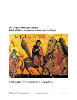 Immigrants, Refugees, and the Church A