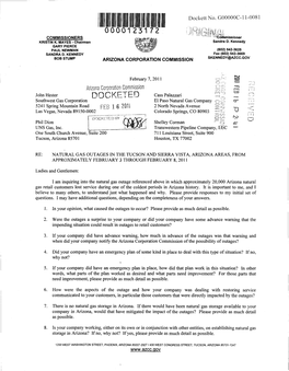 Commissioner Kennedy Letter