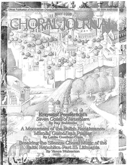 Choral Journal Volume Thirty-Eight