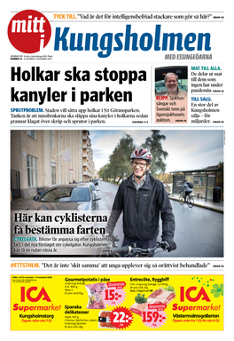 Holkar Ska Stoppa Kanyler I Parken