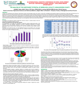 The Analysis of the Agritourist Potential Of