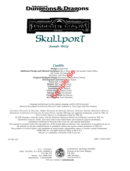 Skullport Joseph Wolf