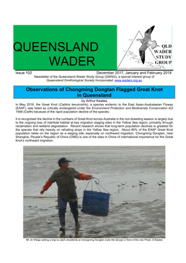 Queensland Wader Study Group (QWSG), a Special Interest Group of Queensland Ornithological Society Incorporated