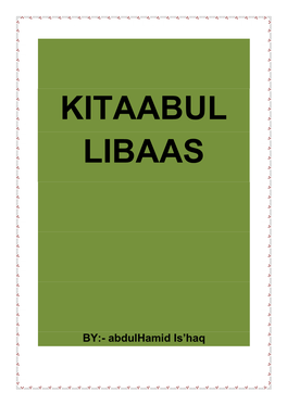 Kitaabul Libaas