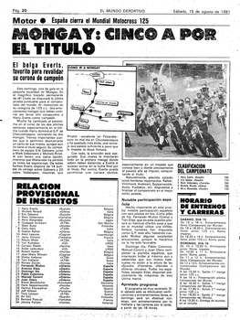 CAMPEONATO - - Tando El Título