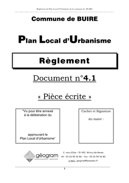 4-Réglement PLU BUIRE