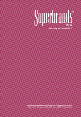 Superbrands 2017 Guardian Supplement.Pdf