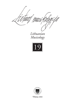 Lietuvos Muzikologija 19.Indd