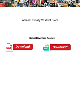 Arsenal Penalty Vs West Brom