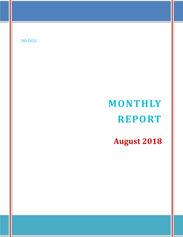 Monthly Report of Vodacom AUGUST 2018