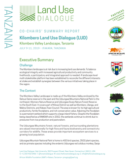 TANZANIA Land Use PARTNERS