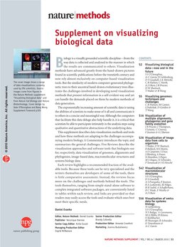 Supplement on Visualizing Biological Data