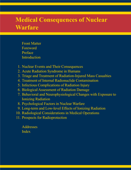 Medical Consequences of Nuclear Warfare