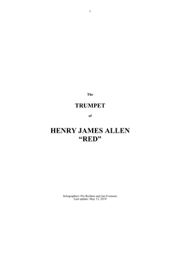 Henry James Allen “Red”