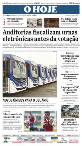 NOVOS ÔNIBUS PARA O USUÁRIO Parlamentares