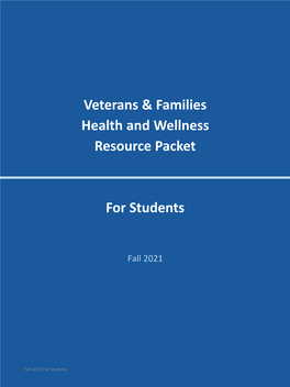 Veterans and Families Health And