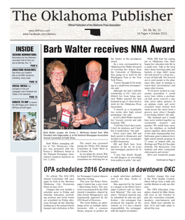 The Oklahoma Publisher Official Publication of the Oklahoma Press Association