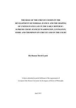 The Role of the Circuit Courts In