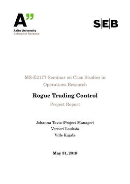 Rogue Trading Control Project Report