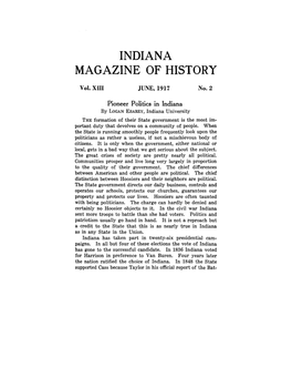 Indiana Magazine of History