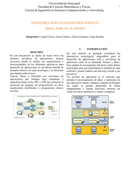 Servidores Web Con Repositorio Servlets Jboss, Tomcat, Glassfish